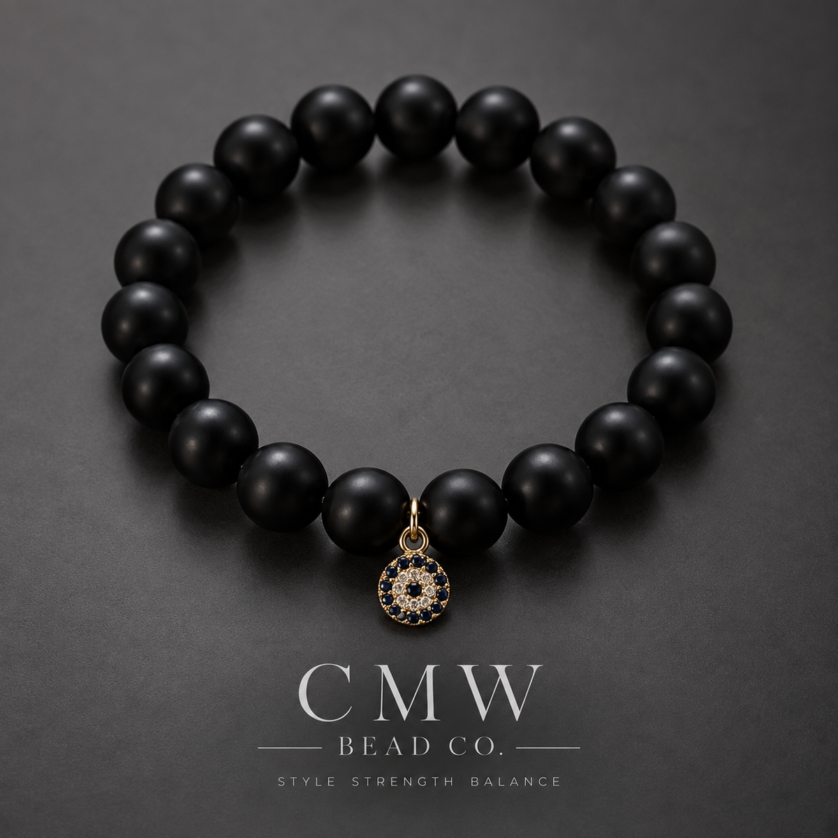 THE MIDNIGHT EYE | Black Evil Eye Protection Bracelet