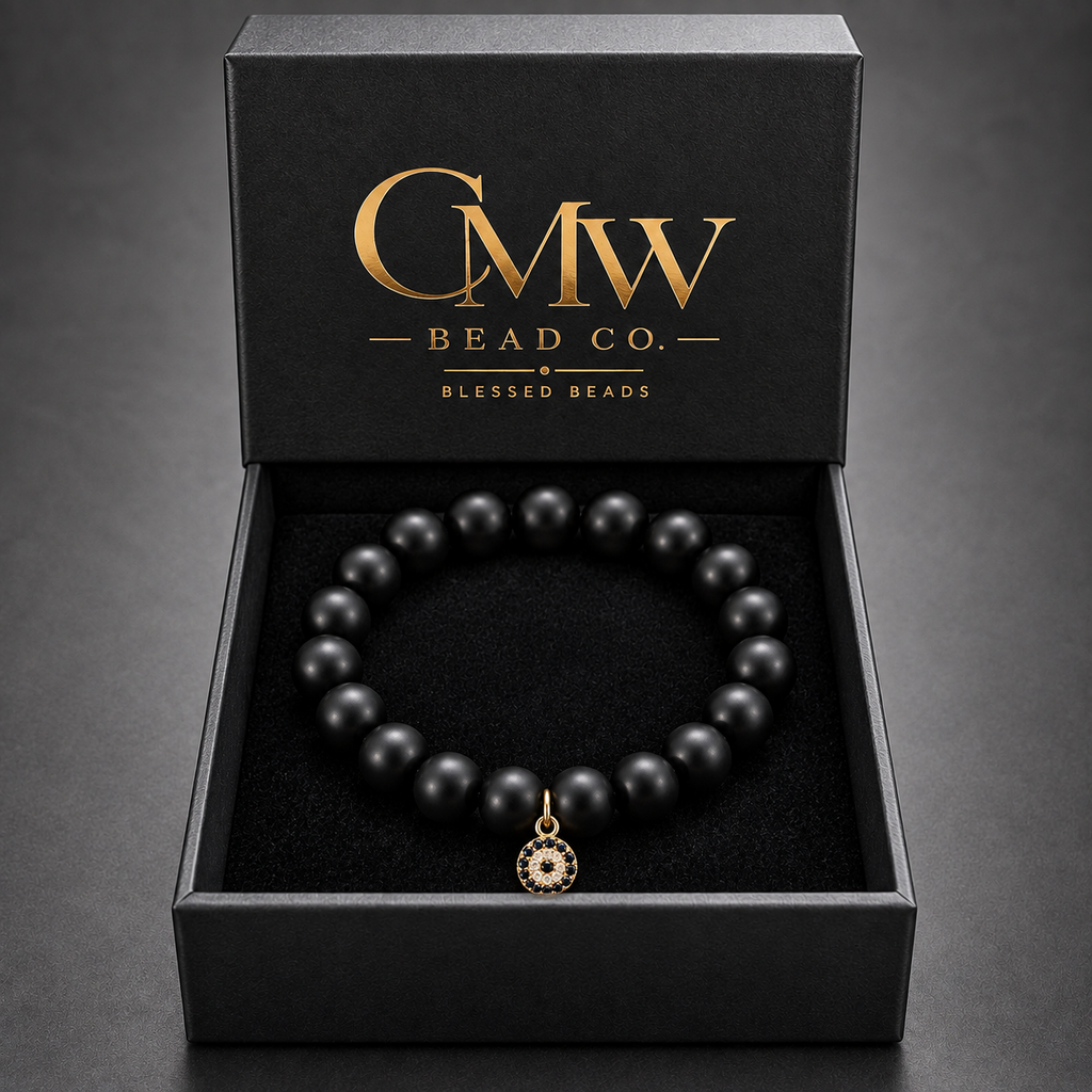 THE MIDNIGHT EYE | Black Evil Eye Protection Bracelet