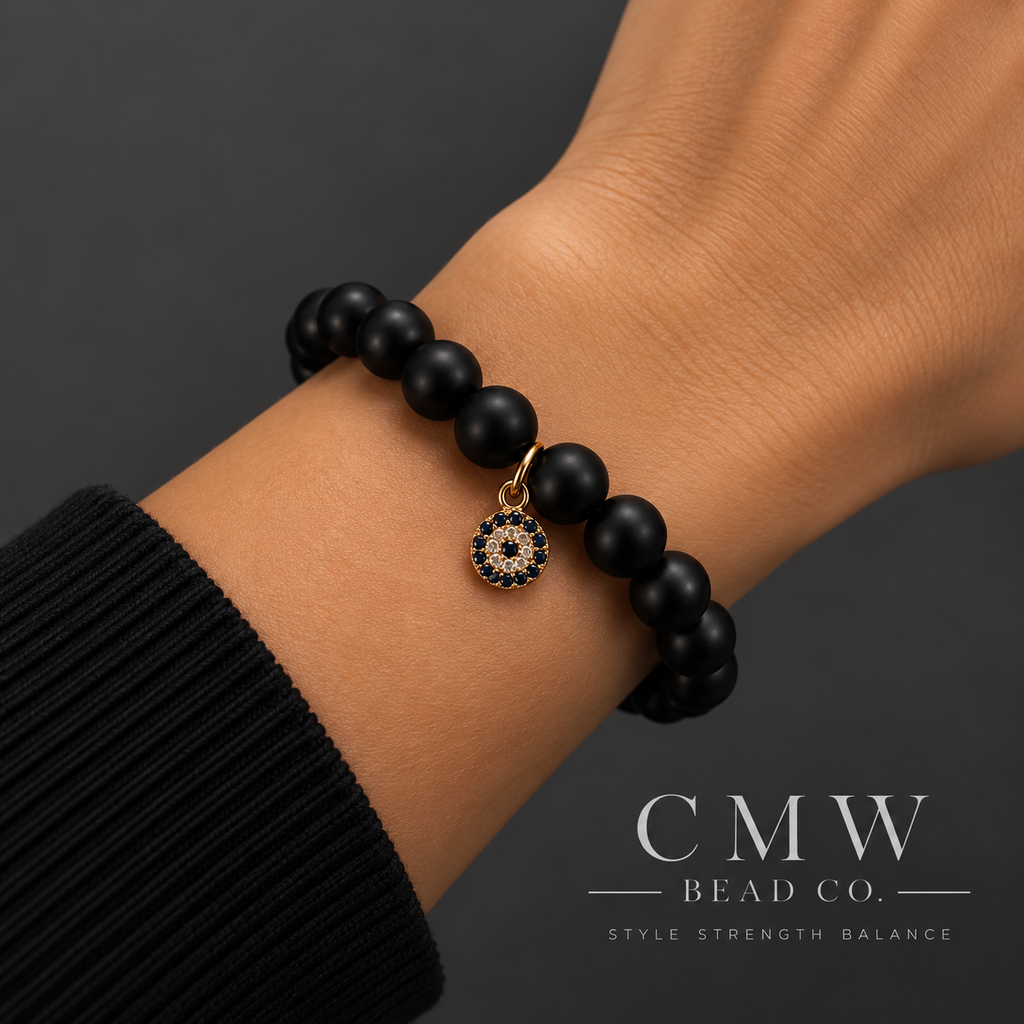 THE MIDNIGHT EYE | Black Evil Eye Protection Bracelet